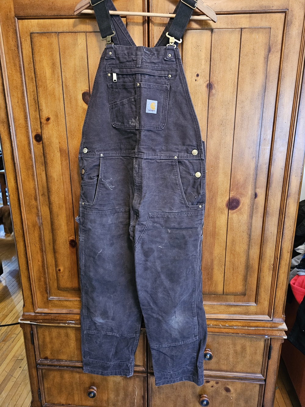 Carhartt Men's Brown Duck Canvas Overalls - Rugged Workwear
